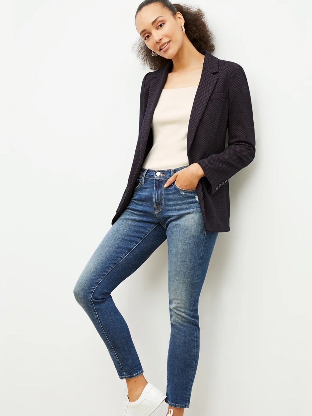 Frame Denim Women's Dark Blue Skinny Jeans La Garçon